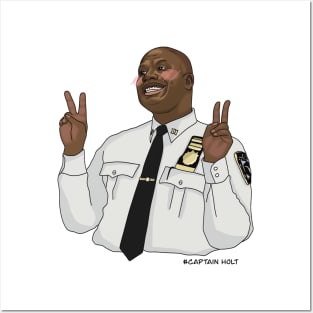 Captain Raymond holt - peace sign Posters and Art